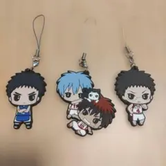 黒子のバスケ ラバーストラップ 3種セット 黒子＆火神 笠松 日向