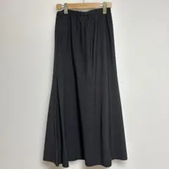 LOWRYSFARM ブラック フレアロングスカート