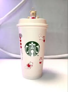 スターバックス バレンタイン2025　リユーザブルカップ　& キャップ　くま
