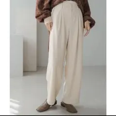 ●Bab● 2タックセンタープレスストレートパンツ