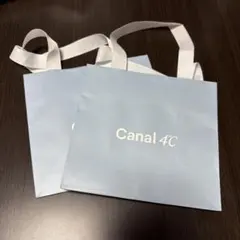 Canal 4°C 水色 ハンドル付き紙袋