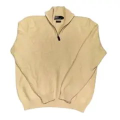 【90s】Poro by Ralph Lauren ハーフジップセーター