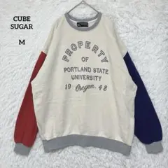 CUBE SUGAR キューブシュガー トレーナー 長袖 M