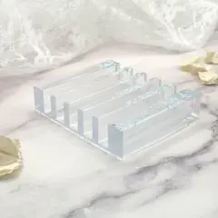 マネースタンド お札スタンド お札トレー クリア水色 - メルカリ