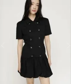 SLY CUT BALLOON ショートワンピース ブラック サイズ2 - メルカリ