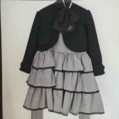 arisana フリル付きフォーマルドレス 120