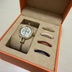 TORY BURCH 腕時計 替えベゼル4色付き バングルウォッチ 動作確認済み 