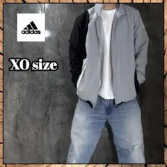 adidas アディダス　ナイロンジャケット　us古着　刺繍