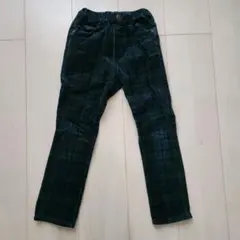 GLOBAL WORK コーデュロイ パンツ XL チェック　グリーン　120