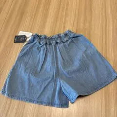 新品未使用　ハーフパンツ ブルー 105-115cm 綿100%