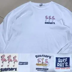 SURF DAY'S ロンT バックプリント surf days 長袖 tシャツ