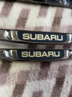 純正SUBARU ナンバーフレーム 2個セット