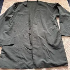 無印良品　ムジラボ　MUJI LABO ノーカラーリバーシブルコート　黒　S~M