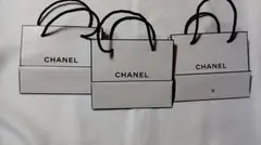 CHANEL　シャネル ショップ袋　ショッパー 3枚セット 紙袋　ホワイト