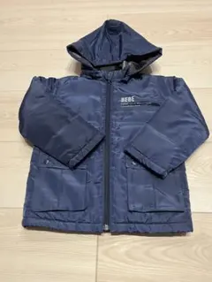 ⭐︎新品⭐︎BEBE ネイビー フード付き中綿コート　フード取り外し可能