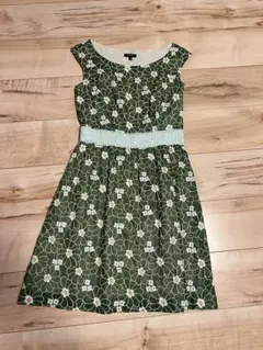 TOCCA トッカ 花柄 刺繍 ワンピース グリーン サイズ　0