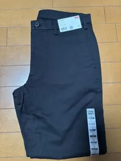 1着セットUNIQLO スリムフィットチノ BLACK 76cm裾上げ69cm