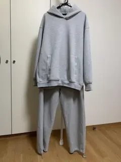 UNIQLO スウェットオーバーサイズプルパーカ　スウェットワイドパンツ　セット