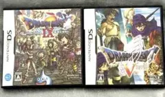 DS ドラゴンクエストV 天空の花嫁 / IX 星空の守り人 2本セットケース付