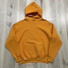 80s USA製 SKI ATHLETIC パーカー フーディー M イエローのサムネイル