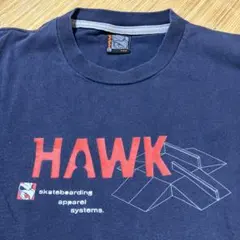 希少】TONY HAWK Y2K トニーホーク 両袖プリ ロンT ネイビー L