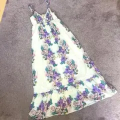 グレースクラス【36】花柄✨キャミソール フレア ワンピース♡リゾートワンピ