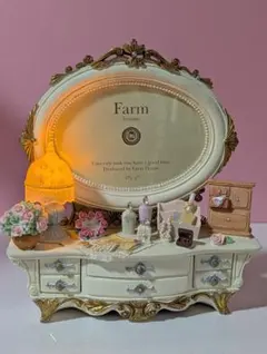 Farm House ドレッサー型 フォトフレーム ライト付き