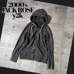2000's JACK ROSE zip up sweat parker y2k