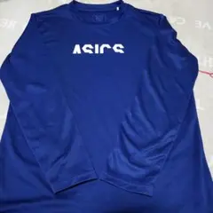 ASICS ネイビー 長袖シャツ S