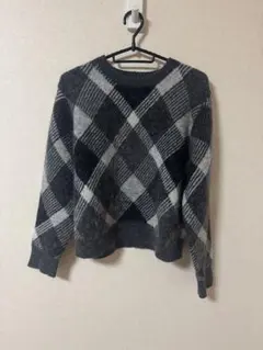 BLUE LABEL CRESTBRIDGE チェック柄ニットセーター 38