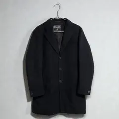 【☆美品☆】 417 EDIFICE ウールコート Sサイズ 紺色 カシミヤ混