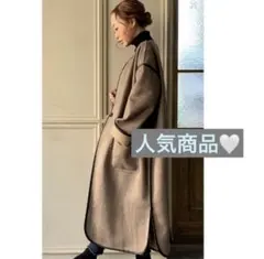 【タグ付き新品】JUNOAH ムートンパイピングノーカ ラーコート