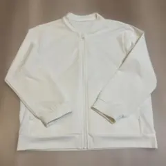 ユニクロ キッズ エアリズムUVカットメッシュジャケット 110cm 白のサムネイル