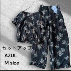 AZUL フラワープリント セットアップ Mサイズ パンツは【新品タグ付】