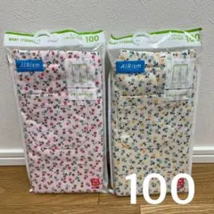 100ユニクロ エアリズムレギンス7分丈2点セット レギュラーフィット 花柄