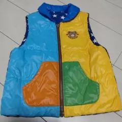 ミキハウス　ナイロンリバーシブルダウンベスト　サイズ110cm
