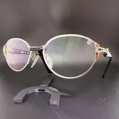 80〜90s ヴィンテージ ellesse 彫金 ラウンドメガネフレーム デッド