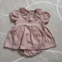 mamaraku フリル付きロンパース 80