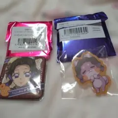 鬼滅の刃 バレンタイン アニマルクッキーバッジ　缶バッジ　 胡蝶しのぶ　2点