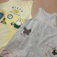 miffy & the bear's school エプロン2点セット