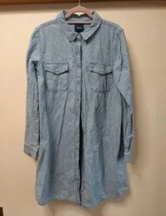 Gap Kids ライトブルーデニムシャツワンピース　160