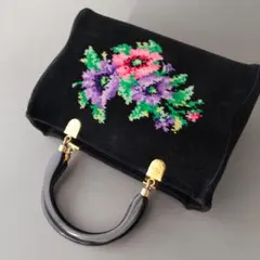 美品✨ FEILER フェイラー シュニール織 花柄 ハンドバッグ 手提げ 軽量