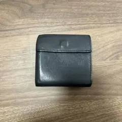 IL BISONTE レザー 三つ折り財布 黒
