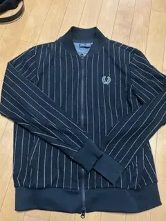 FRED PERRY ストライプ トラックジャケット Sサイズ　ダブルジップ