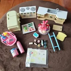 シルバニアファミリー キッチンセット　ミニチュア小物セット
