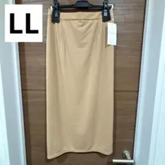 新品 コルディア タイトスカート ベージュ ミモレ丈 LL 42のサムネイル