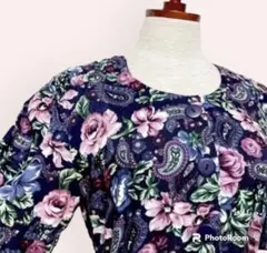 vintage ヴィンテージ ワンピース 花柄 ペイズリー レトロ USA 古着のサムネイル