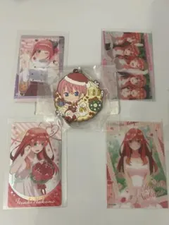 五月 二乃 一花 アクリルキーホルダー カードセット 5等分の花嫁 まとめ売り