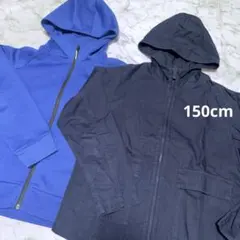 ❸. ユニクロ パーカー アウター 150cm 2点セット