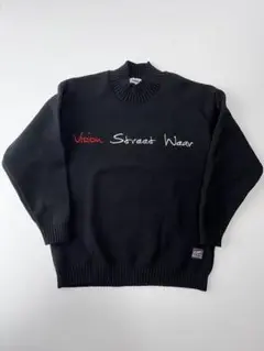 Vision street wear ハイネックニット 黒 サイズM